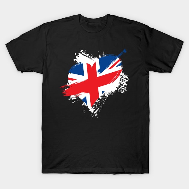 United Kingdom HeartEngland London Uk T-Shirt by MooonTees